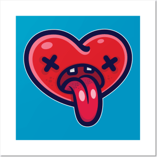 Hear Fun Emoji Valentines Day Posters and Art